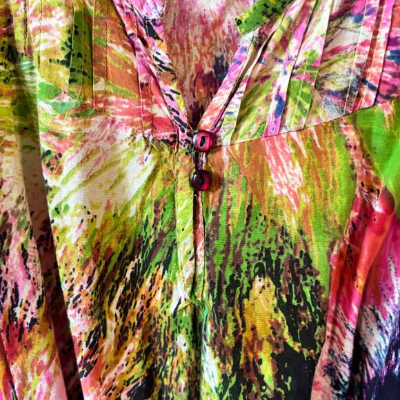 Multicolor sundress 100% cotton bought in Europe - Picture 4 of 10